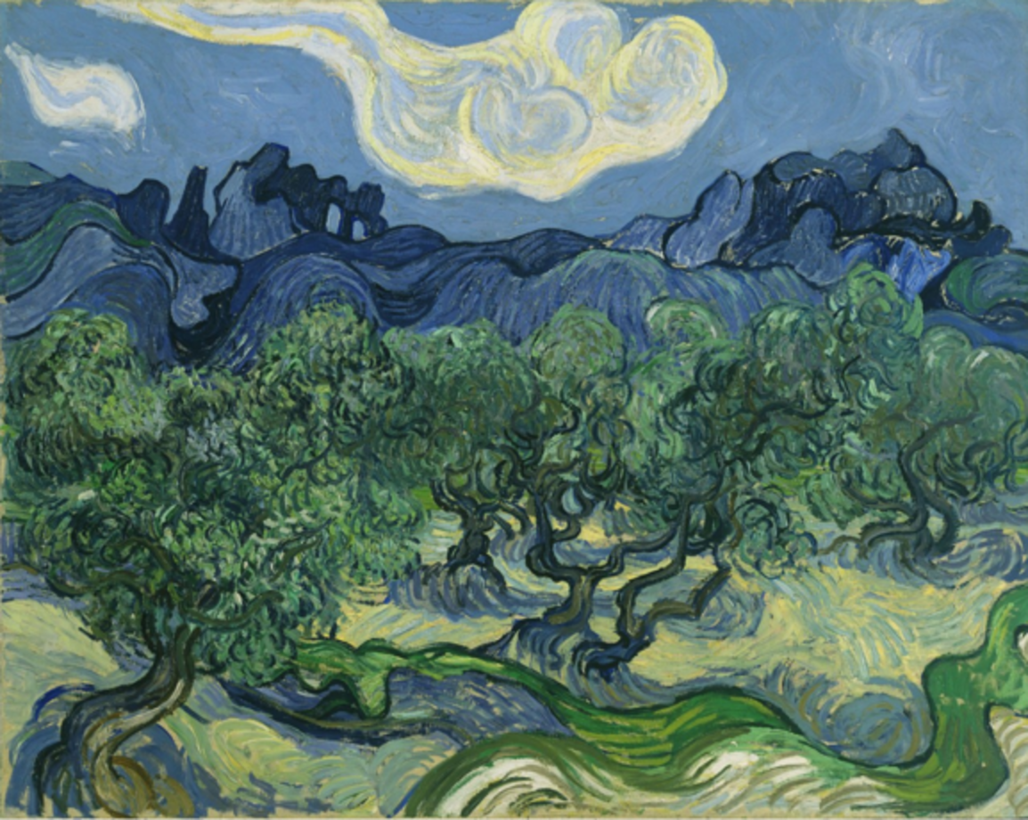 Style Image: The Olive Trees. Saint Rémy, Van Gogh