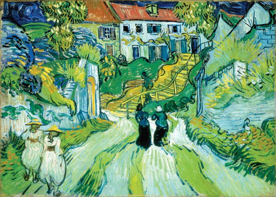 Style Image: Stairway at Auvers, Van Gogh