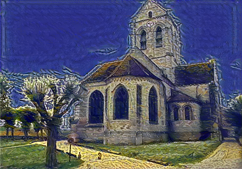 Result: The Church in Auvers-sur-Oise, Nerual Style Transfer