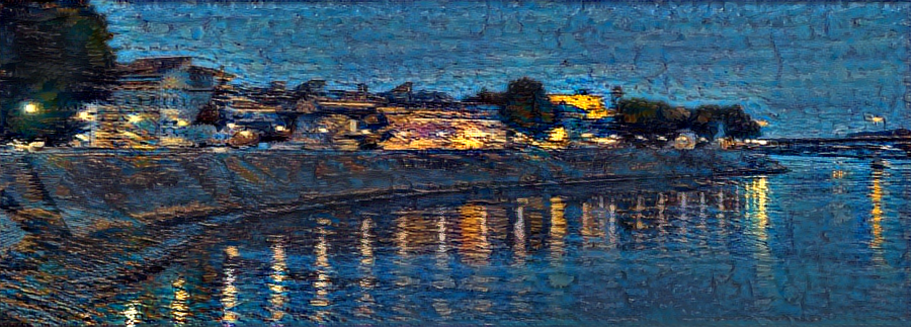 Result: Starry NIght Over Rhone, Neural Style Transfer