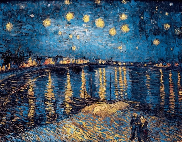 Style Image: Starry Night Over Rhone, Van Gogh
