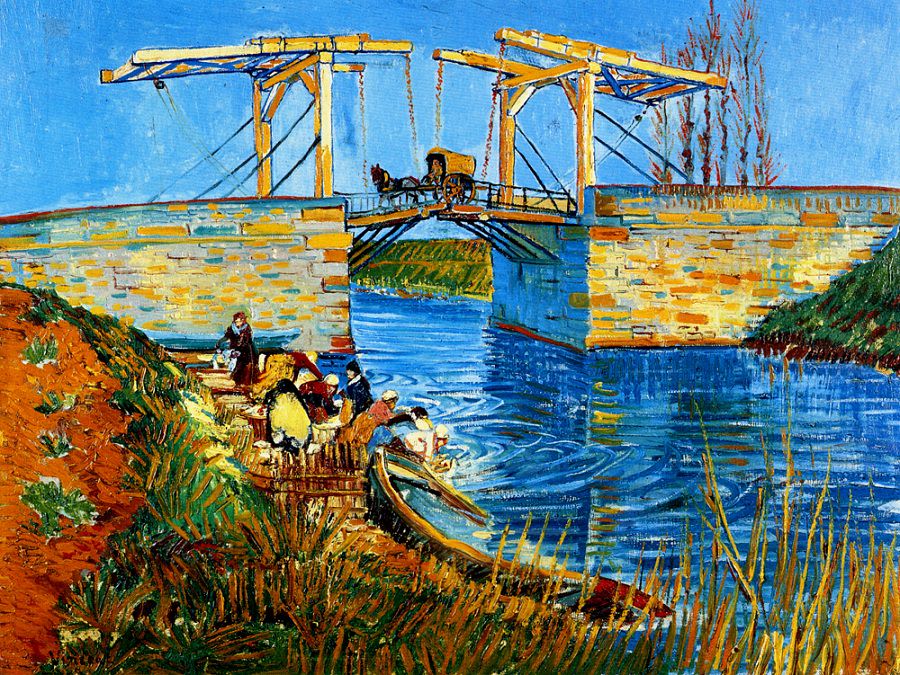 Style Image: The Langlois Bridge at Arles, Van Gogh